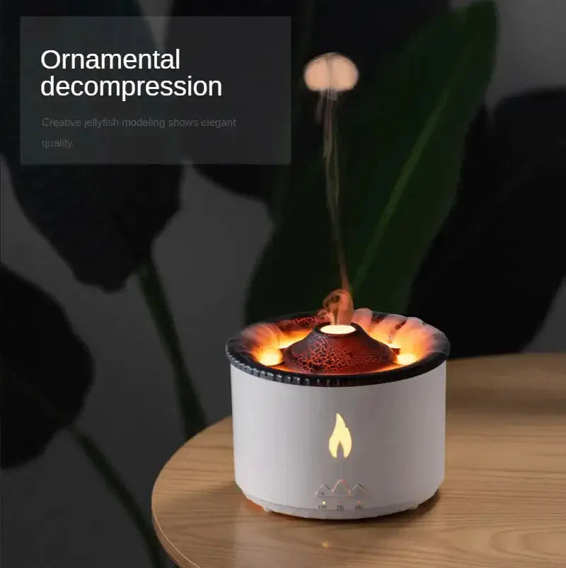 Volcanic Jellyfish remote control Air Humidifier | Room Decor | Flame Air Diffuser Volcano Humidifier For Room,Humidifier Volcano - Home Appliances,New Colourful Volcano Humidifier,Volcano Flame Air Humidifier,Volcano Humidifier,Volcano Humidifier Aroma D