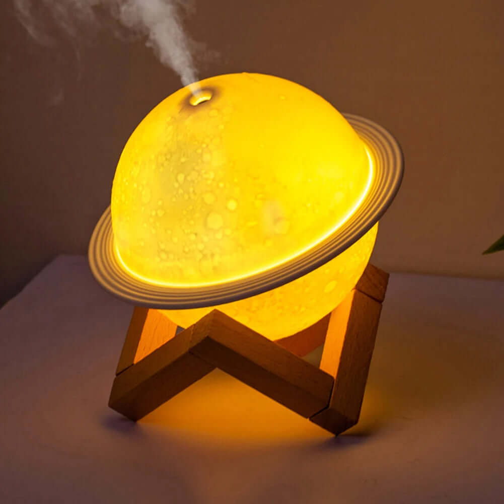 3D Moon Planet Humidifier Portable Bedroom Decor