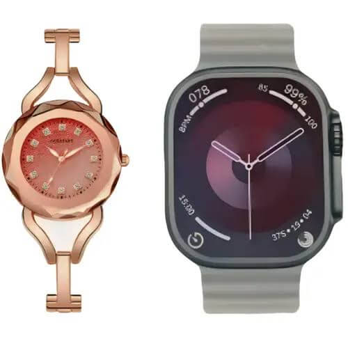 Couple smart watch (8 in 2) - Water Resistant | Men's Watches – casualwatches,Mens Casual Watches,Price List of Best Calling Smartwatches in Pakistan,Romantic Couple Watches,Romantic Couple Watches Price In Pakistan,Smart Watch for Men(Answer/Make Call),S